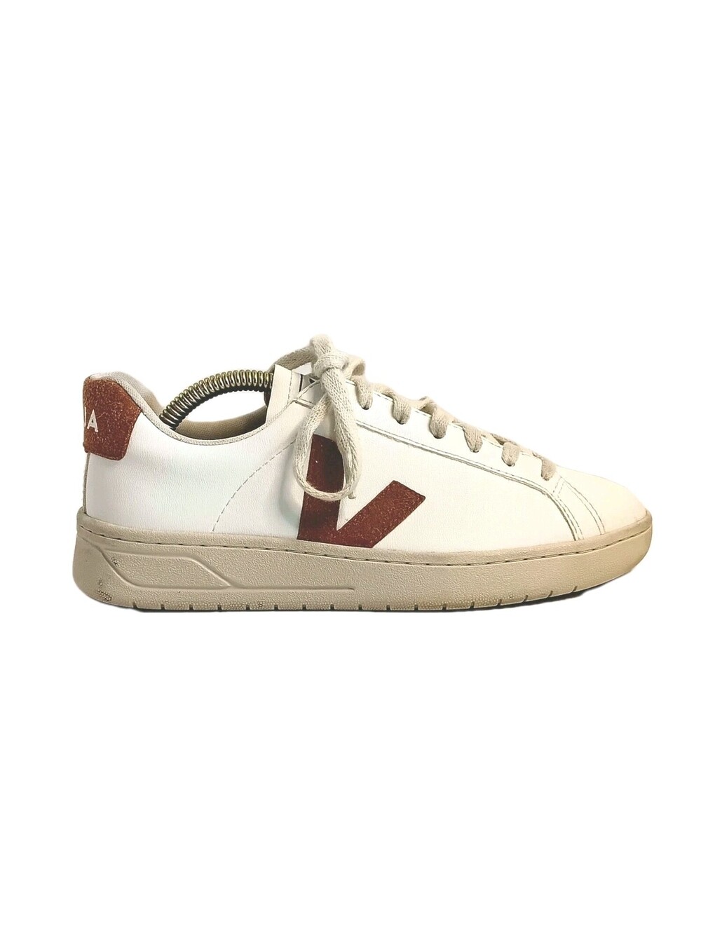 VEJA Urca CWL White/Camel Women’s 7 Men's 5.5 Sneakers Vegan EUC